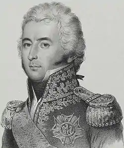 Portrait d'un général français de Napoléon.
