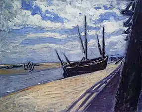 Etienne Moreau Nélaton, Barque sur la plage