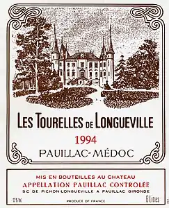 Les Tourelles de Longueville (le second vin).