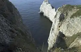 Porte d'Amont vu de haut.