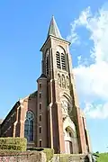 Façade de l'église.