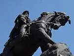 Monument equestre à Garibaldi.