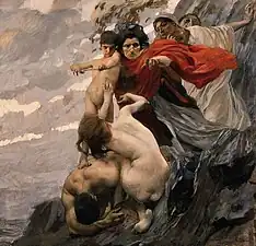 L'Amour et les Parques (1909), Galerie d'art moderne de Palerme.