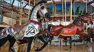 Ancien carrousel de Euclid Beach Park exposé au Cleveland History Center