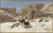 Caravane dans les dunes de Bu S‘ādah