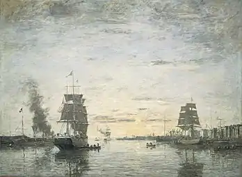 Entrée du port, Le Havre, 1883Washington, National Gallery of Art