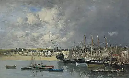 Bateaux à l'ancre, PortrieuxCollection privée, Vente 2011