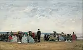 Eugène Boudin, La Plage près de Trouville (vers 1865)