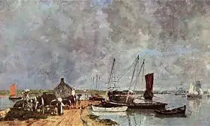 Port de mer (vers 1870), Paris, collection particulière.