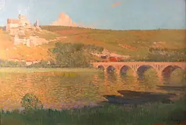 La Seine et Château-Gaillard.Jean-Eugène Clary.