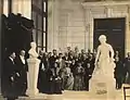 Inauguration du buste de Félix de Verneilh, sculpteur Louis de Coëffard de Mazerolles au Musée d'art et d'archéologie du Périgord, vers 1890 (?).