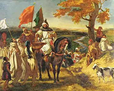 Le Kaïd, chef marocain, Eugène Delacroix, 1837.