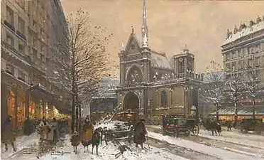 Par Eugène Galien-Laloue vers 1920.