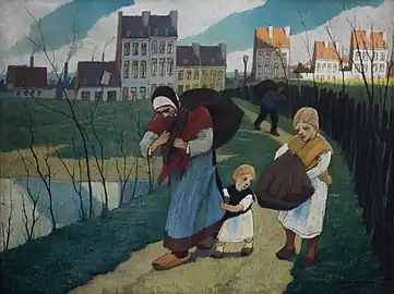 Les Chiffonniers (1914) d'Eugène Laermans