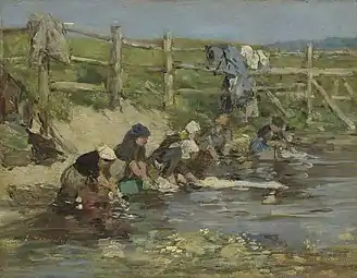 Lavandières près d'un ruisseau, 1885Londres, National Gallery