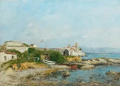 Les Fortifications à Antibes, 1893,Nottingham, City Museums & Galleries.