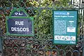 Plaque de rue de la rue Descos.