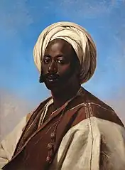 Portrait d'un homme avec un turban blanc (1881), collection privée .