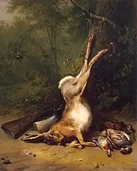 Nature morte au lièvre (1844), Saint-Pétersbourg, musée de l’Ermitage.