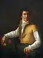 Portrait d'homme au gilet jaune, 1827, localisation inconnue