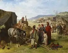 Eugen Adam, Campement en Dalmatie, 1870