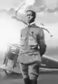 Eugène Bullard posant avec son uniforme du 170e RI, 1918.