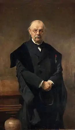 Émile Delpérée, Portrait d'Eugène Catalan (1814-1894), 1884.