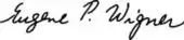 signature d'Eugene Wigner