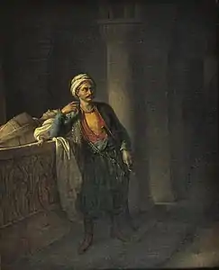 Maleck-Adhel attendant Mathilde au tombeau de Josselin de Montmorency, 1820 (musée des Beaux-Arts de Brest).