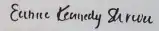 signature d'Eunice Kennedy Shriver