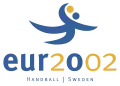 Logo de l'Euro 2002 en Suède.