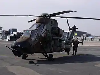 Hélicoptère militaire EC665 Tigre