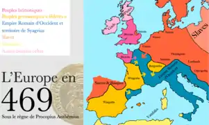 Europe occidentale en 469