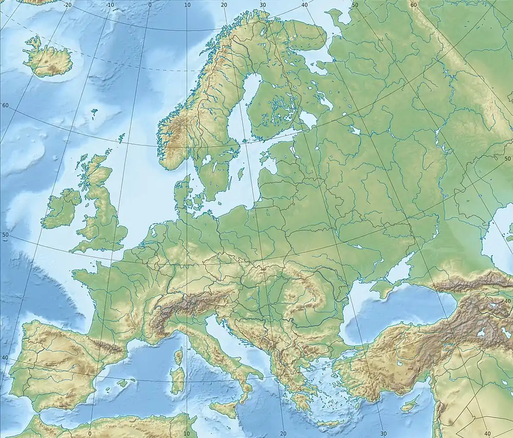 Carte de l'Europe.
