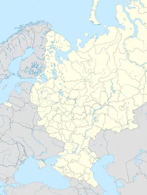 Géolocalisation sur la carte : Russie européenne/Oblast de Léningrad