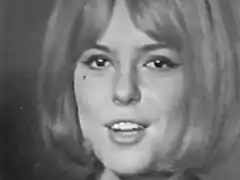 France Gall, gagnante du Concours en 1965 pour le Luxembourg.