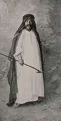 Euting en costume arabe, d'après Léon Hornecker (1897)