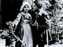 Scène du film Évangéline (1913).