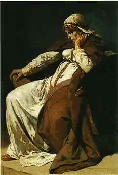 Princesse mérovingienne, huile sur toile, Moulins, musée Anne-de-Beaujeu.
