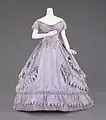 Robe de soirée, 1862-1865.