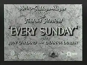 Description de l'image Every Sunday Title Card (1936).jpg.