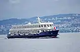 Le bateau CGN "Léman" à Evian-les-Bains