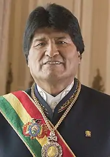 Evo Morales, président entre le 22 janvier 2006 et 10 novembre 2019. (13 ans, 9 mois et 19 jours)