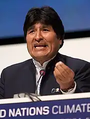 Evo Morales président de la République de Bolivie