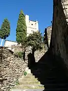 Escalier menant à l'église.