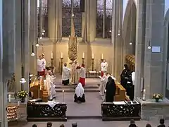 Cérémonie de vœux perpétuels en l'église Saint-Michel (en 2006)