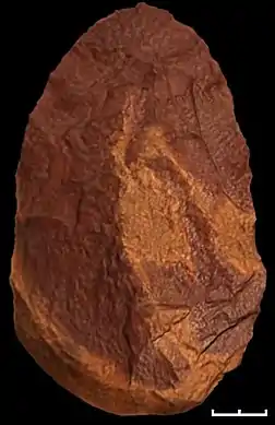 Excalibur, le biface en quartz rouge de la Sima de los Huesos.