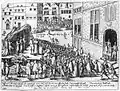 Exécutions de moines (pour sodomie) sur le Vrijdagmarkt, le 28 juin 1578.