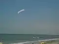 Exoplane avec une voile de Kite surf