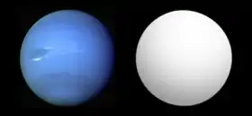 Comparaison de taille entreNeptune et Kepler-4b.